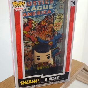 Funko Pop! Shazam with Comic Backdrop